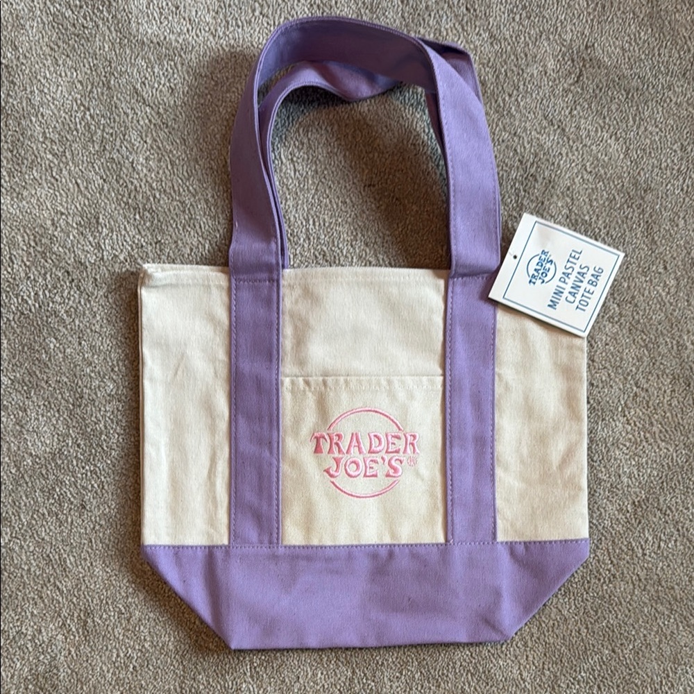 Viral Trader Joe’s pastel mini tote lavenders